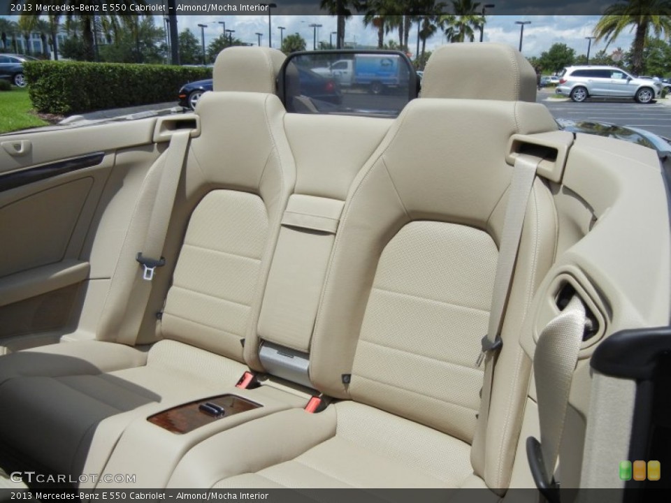 Almond/Mocha Interior Rear Seat for the 2013 Mercedes-Benz E 550 Cabriolet #80625955