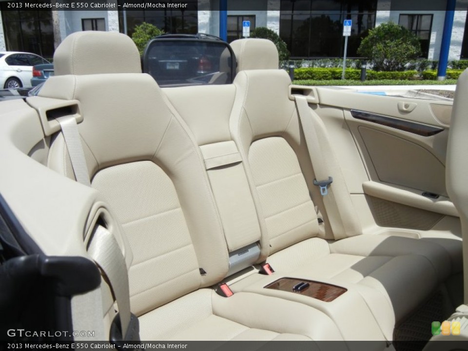 Almond/Mocha Interior Rear Seat for the 2013 Mercedes-Benz E 550 Cabriolet #80625972
