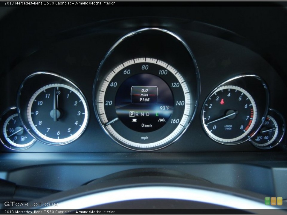 Almond/Mocha Interior Gauges for the 2013 Mercedes-Benz E 550 Cabriolet #80626090