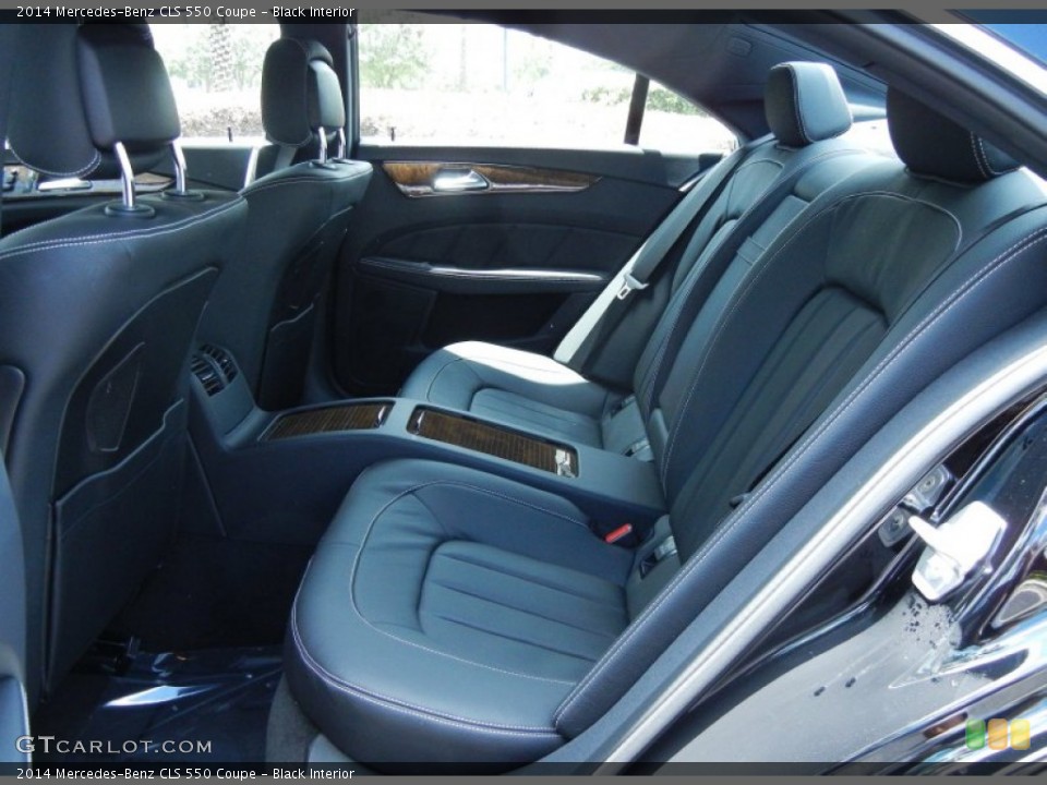 Black Interior Rear Seat for the 2014 Mercedes-Benz CLS 550 Coupe #80627805
