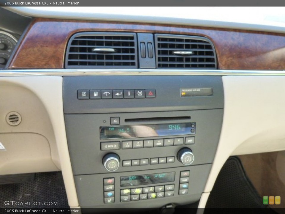Neutral Interior Controls for the 2006 Buick LaCrosse CXL #80628178