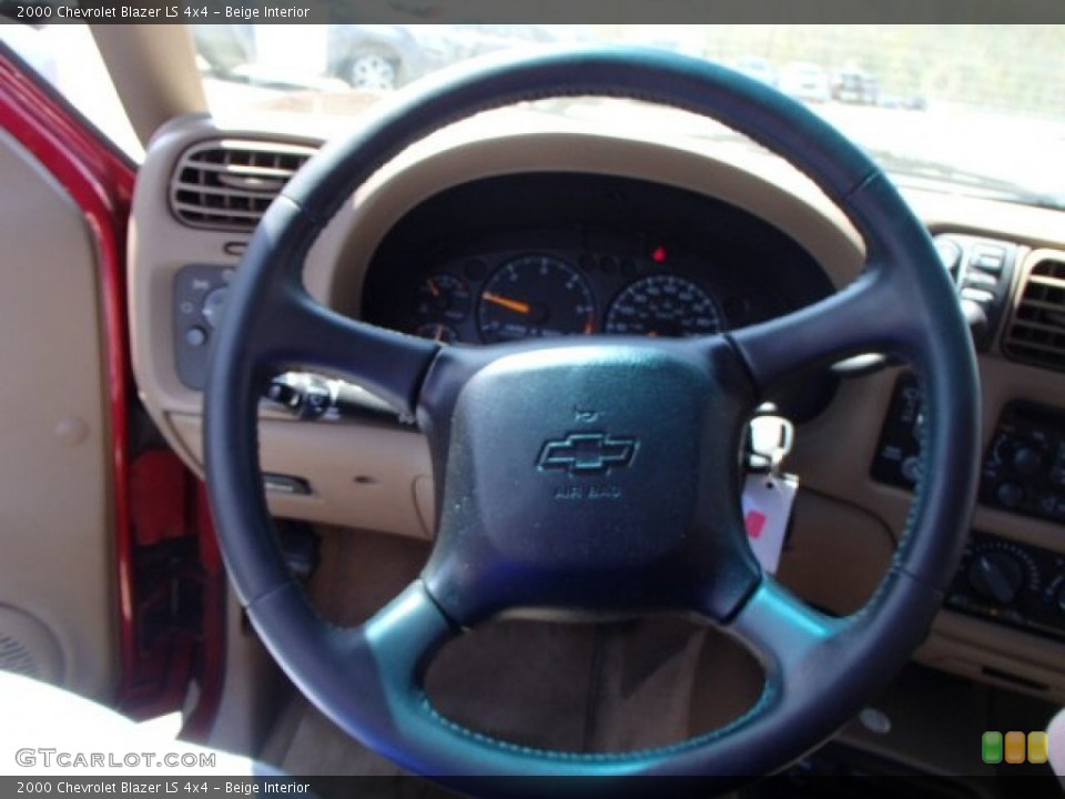 Beige Interior Steering Wheel for the 2000 Chevrolet Blazer LS 4x4 #80628244