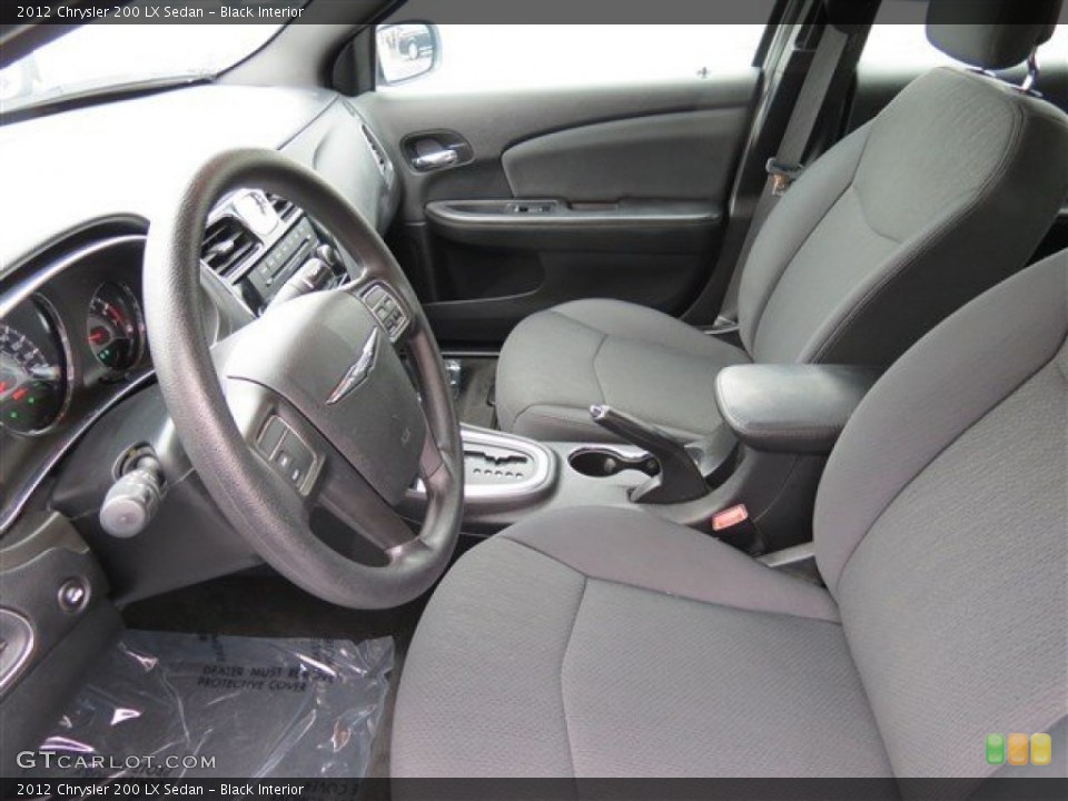 Black Interior Photo for the 2012 Chrysler 200 LX Sedan #80630500