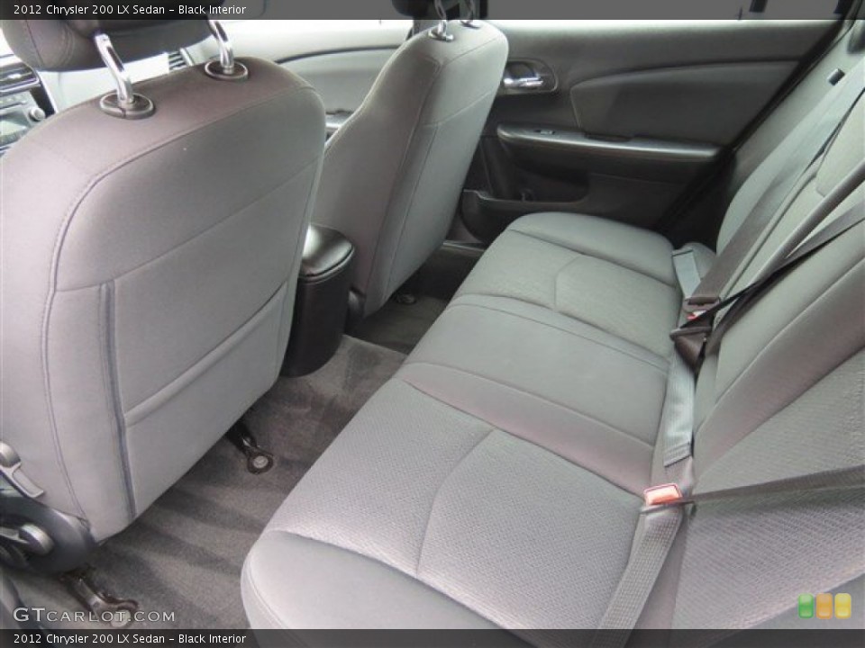 Black Interior Rear Seat for the 2012 Chrysler 200 LX Sedan #80630521