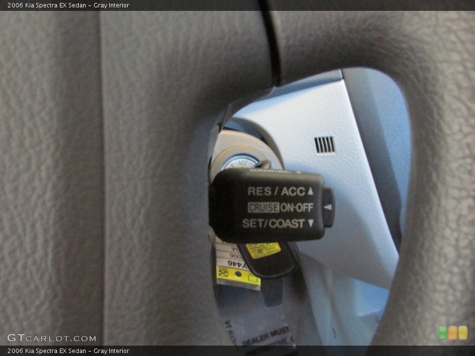 Gray Interior Controls for the 2006 Kia Spectra EX Sedan #80632909