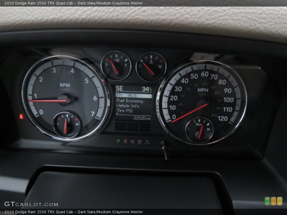 Dark Slate/Medium Graystone Interior Gauges for the 2010 Dodge Ram 1500 TRX Quad Cab #80634490
