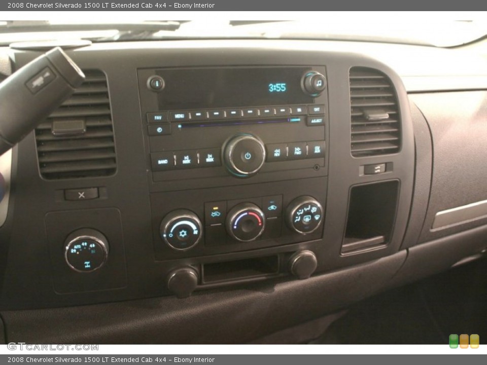 Ebony Interior Controls for the 2008 Chevrolet Silverado 1500 LT Extended Cab 4x4 #80635783