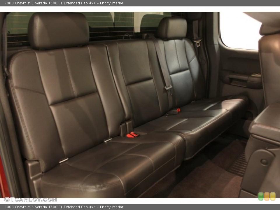 Ebony Interior Rear Seat for the 2008 Chevrolet Silverado 1500 LT Extended Cab 4x4 #80635839