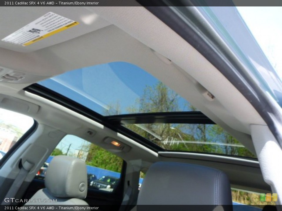 Titanium/Ebony Interior Sunroof for the 2011 Cadillac SRX 4 V6 AWD #80637982