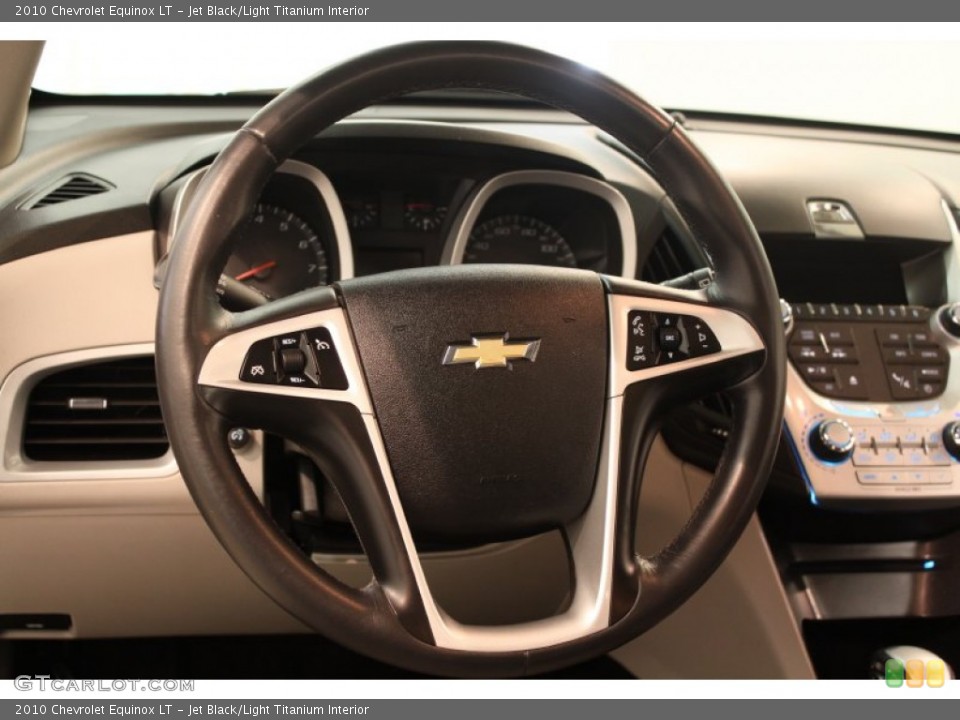 Jet Black/Light Titanium Interior Steering Wheel for the 2010 Chevrolet Equinox LT #80638004