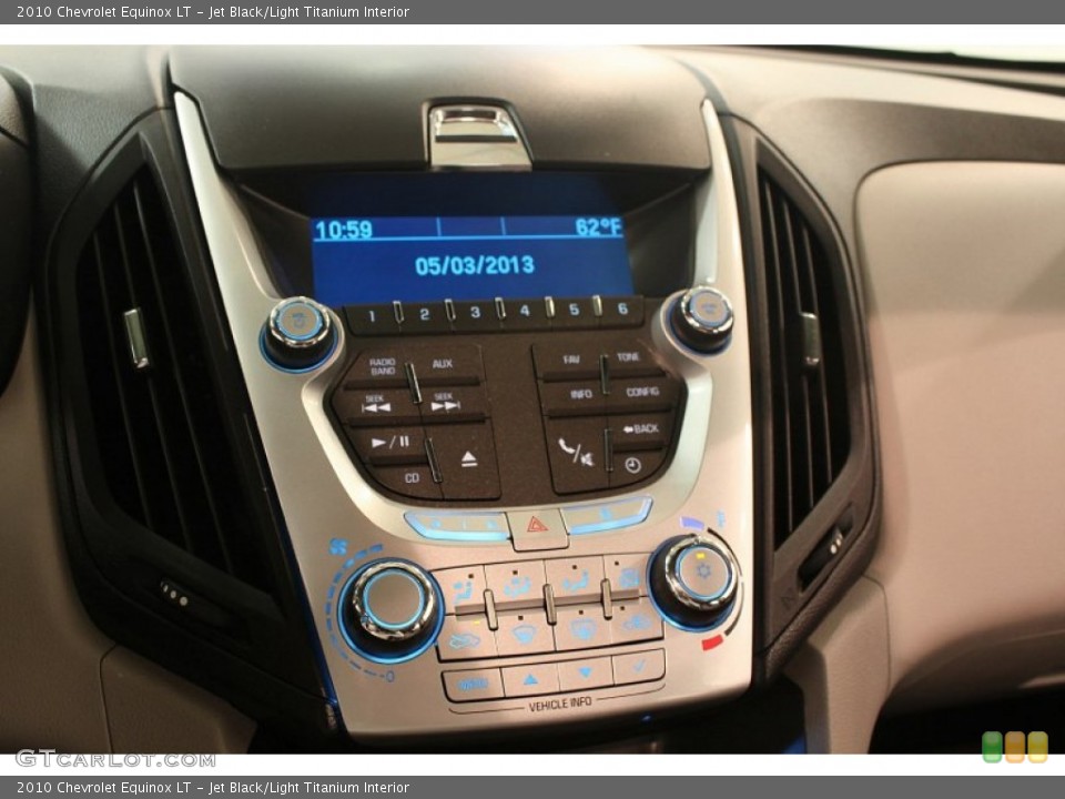 Jet Black/Light Titanium Interior Controls for the 2010 Chevrolet Equinox LT #80638085