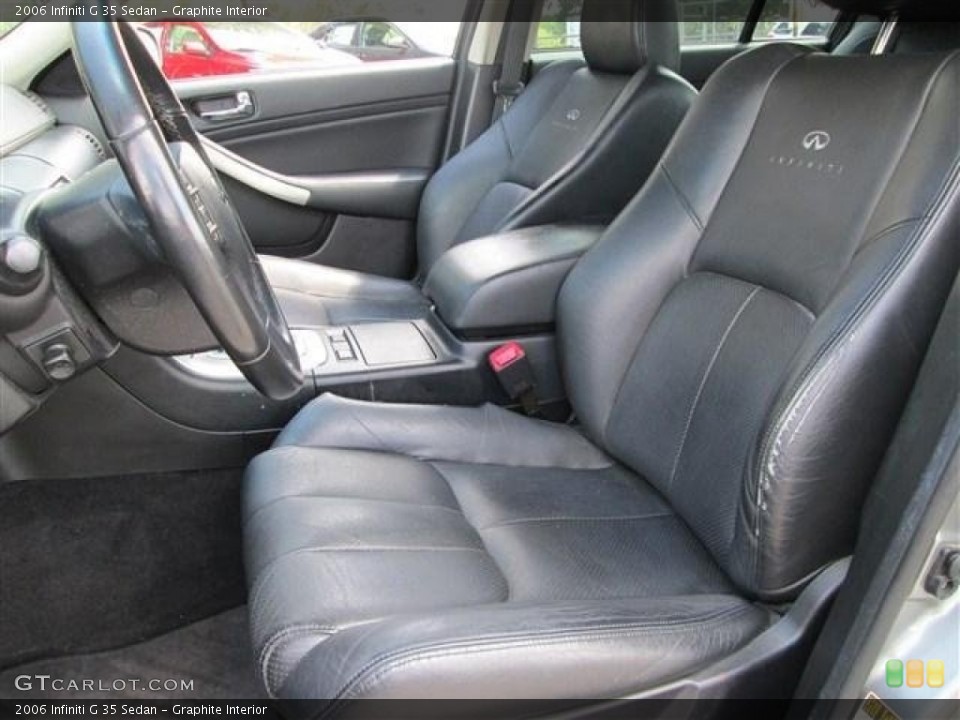 Graphite Interior Front Seat for the 2006 Infiniti G 35 Sedan #80638755