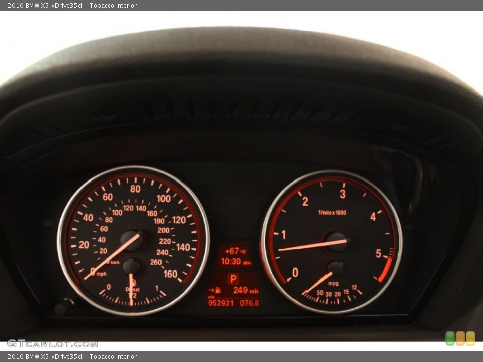 Tobacco Interior Gauges for the 2010 BMW X5 xDrive35d #80639991