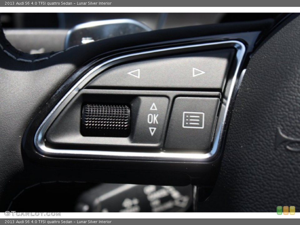 Lunar Silver Interior Controls for the 2013 Audi S6 4.0 TFSI quattro Sedan #80640568