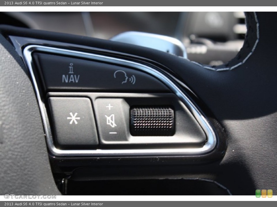 Lunar Silver Interior Controls for the 2013 Audi S6 4.0 TFSI quattro Sedan #80640581