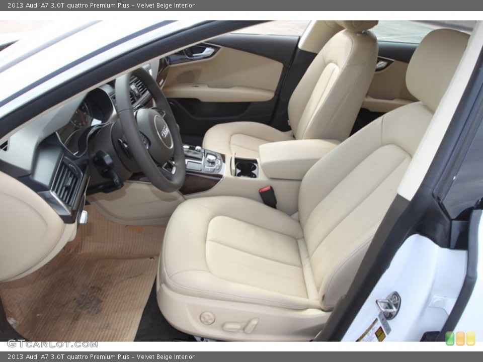 Velvet Beige Interior Photo for the 2013 Audi A7 3.0T quattro Premium Plus #80640610