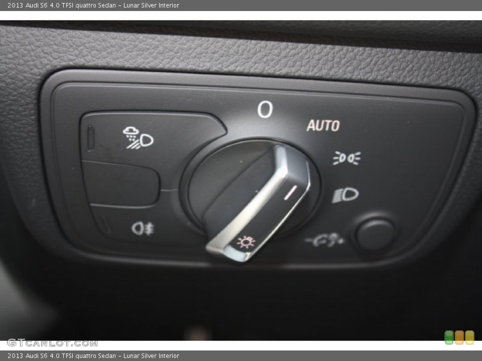 Lunar Silver Interior Controls for the 2013 Audi S6 4.0 TFSI quattro Sedan #80640616
