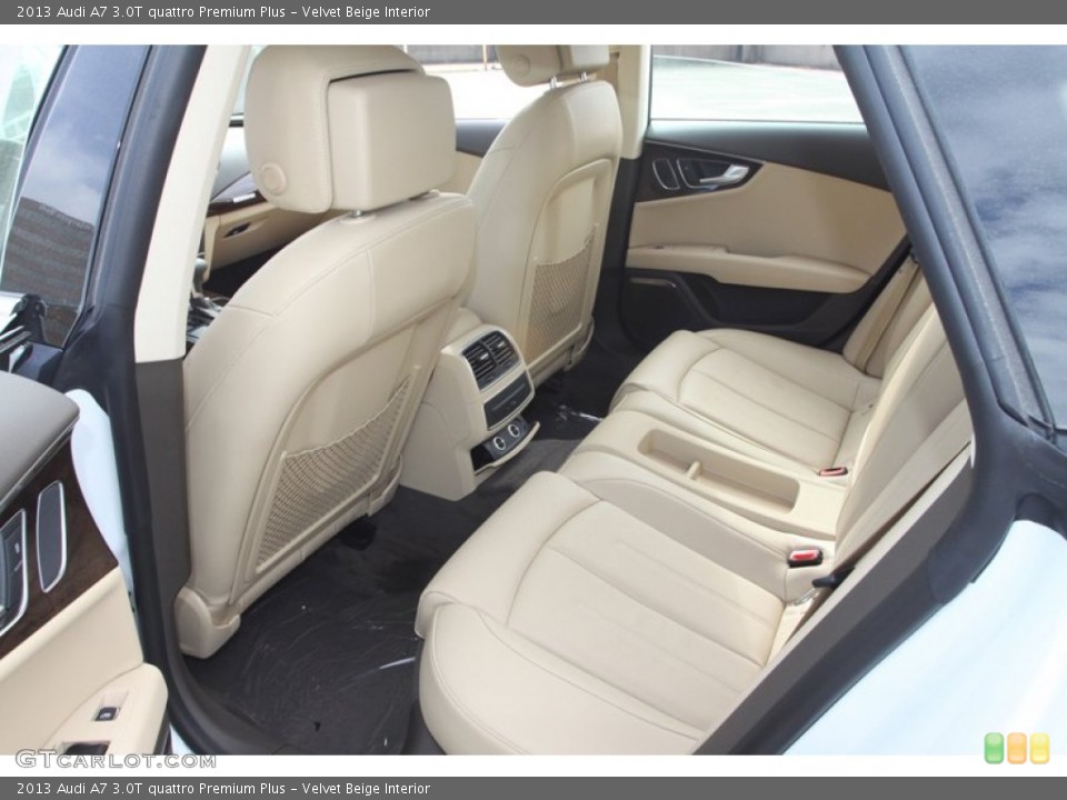 Velvet Beige Interior Rear Seat for the 2013 Audi A7 3.0T quattro Premium Plus #80640629