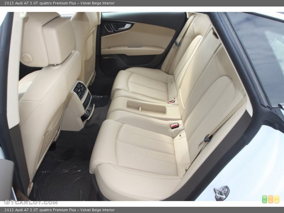 Velvet Beige Interior Rear Seat for the 2013 Audi A7 3.0T quattro Premium Plus #80640646