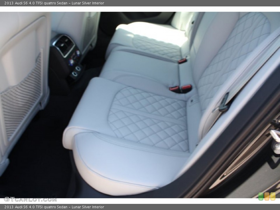 Lunar Silver Interior Rear Seat for the 2013 Audi S6 4.0 TFSI quattro Sedan #80640691