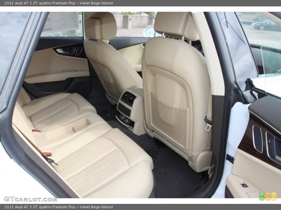Velvet Beige Interior Rear Seat for the 2013 Audi A7 3.0T quattro Premium Plus #80640739