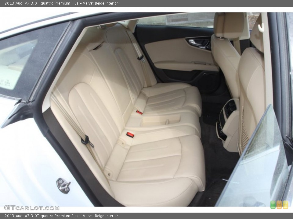 Velvet Beige Interior Rear Seat for the 2013 Audi A7 3.0T quattro Premium Plus #80640752