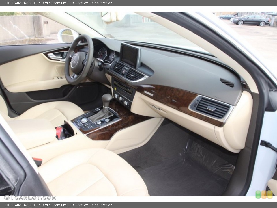 Velvet Beige Interior Dashboard for the 2013 Audi A7 3.0T quattro Premium Plus #80640775