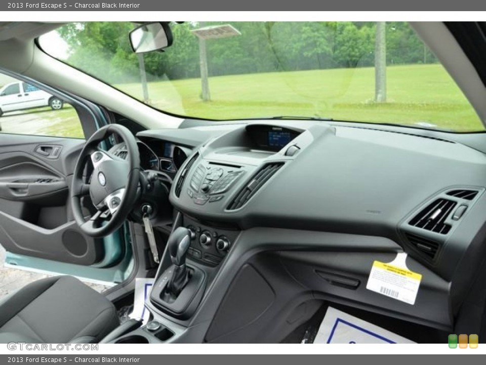 Charcoal Black Interior Dashboard for the 2013 Ford Escape S #80641661