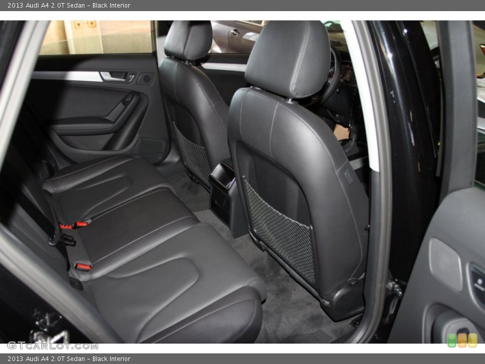 Black Interior Rear Seat for the 2013 Audi A4 2.0T Sedan #80642910