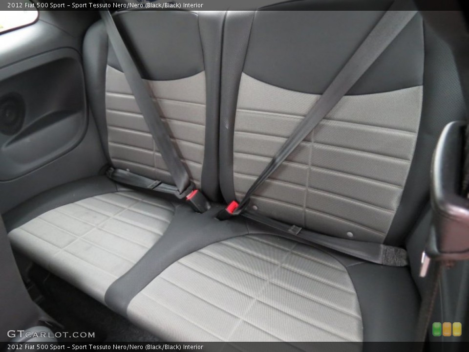Sport Tessuto Nero/Nero (Black/Black) Interior Rear Seat for the 2012 Fiat 500 Sport #80643115