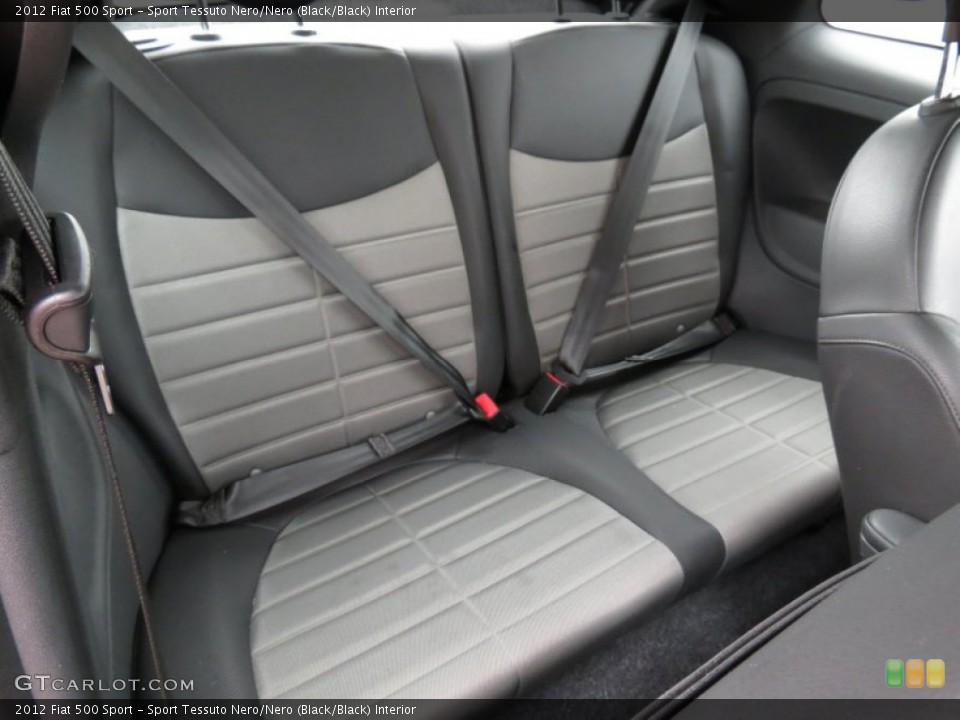 Sport Tessuto Nero/Nero (Black/Black) Interior Rear Seat for the 2012 Fiat 500 Sport #80643221