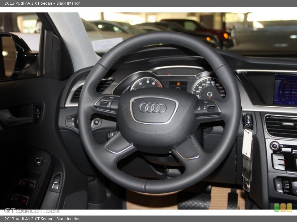 Black Interior Steering Wheel for the 2013 Audi A4 2.0T Sedan #80643334