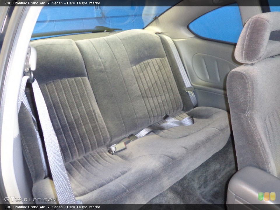 Dark Taupe Interior Rear Seat for the 2000 Pontiac Grand Am GT Sedan #80643484