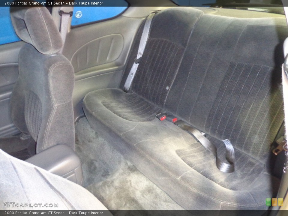 Dark Taupe Interior Rear Seat for the 2000 Pontiac Grand Am GT Sedan #80643562