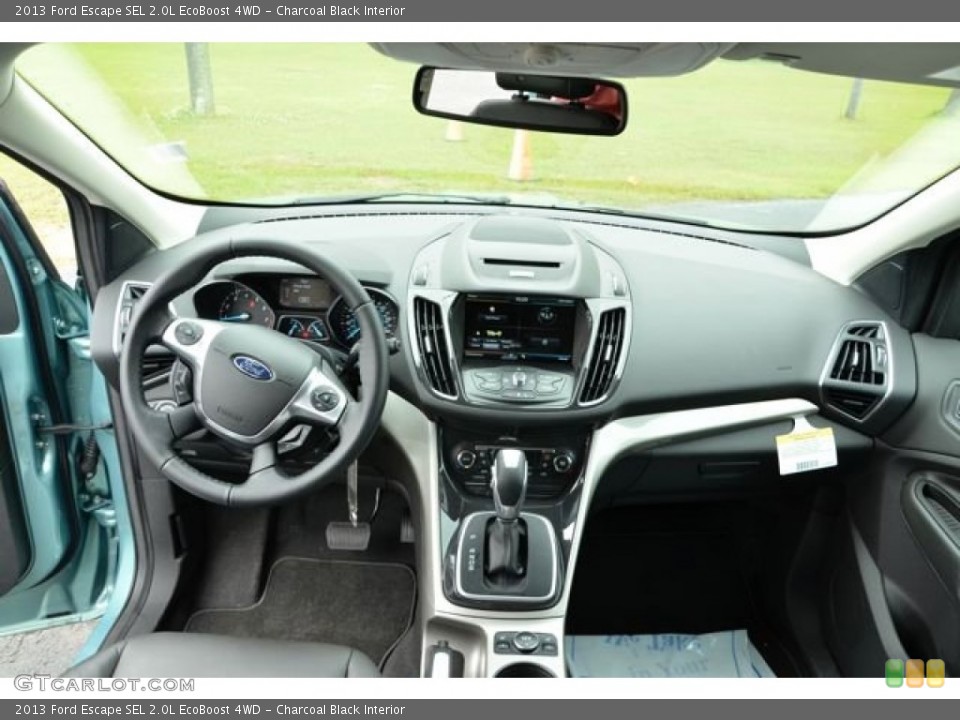 Charcoal Black Interior Dashboard for the 2013 Ford Escape SEL 2.0L EcoBoost 4WD #80644120