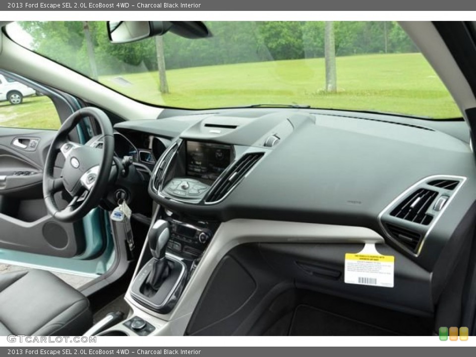 Charcoal Black Interior Dashboard for the 2013 Ford Escape SEL 2.0L EcoBoost 4WD #80644161