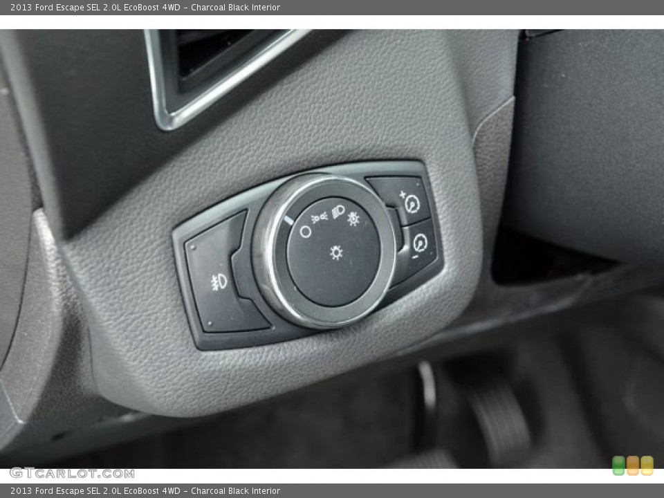 Charcoal Black Interior Controls for the 2013 Ford Escape SEL 2.0L EcoBoost 4WD #80644210