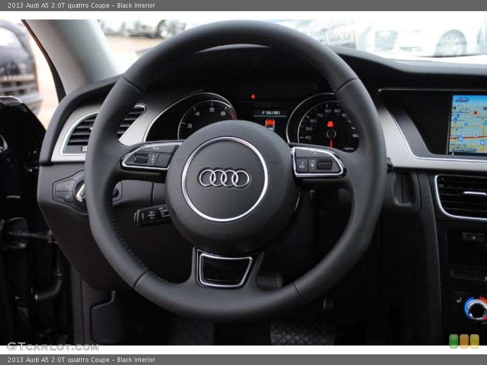 Black Interior Steering Wheel for the 2013 Audi A5 2.0T quattro Coupe #80647134