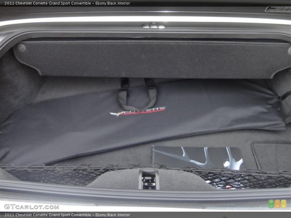 Ebony Black Interior Trunk for the 2011 Chevrolet Corvette Grand Sport Convertible #80648311