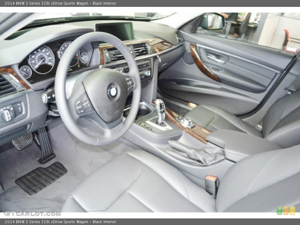 Black Interior Prime Interior for the 2014 BMW 3 Series 328i xDrive Sports Wagon #80648604