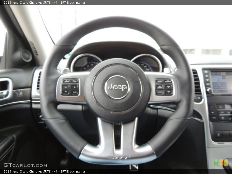 SRT Black Interior Steering Wheel for the 2013 Jeep Grand Cherokee SRT8 4x4 #80649085