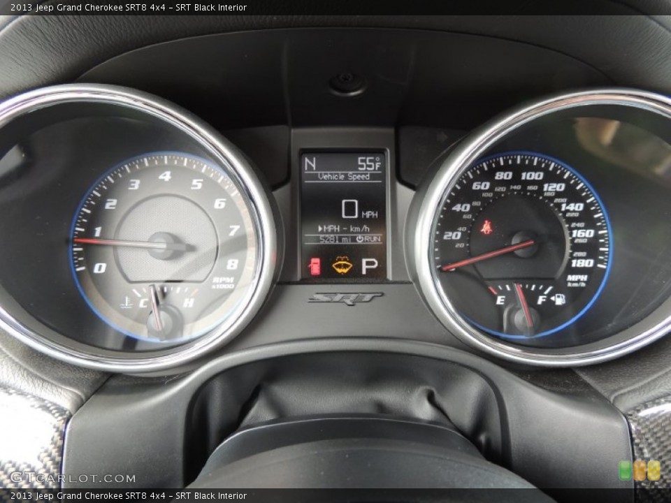 SRT Black Interior Gauges for the 2013 Jeep Grand Cherokee SRT8 4x4 #80649092