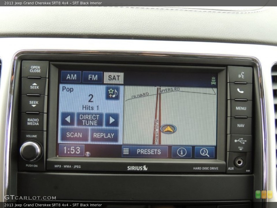 SRT Black Interior Navigation for the 2013 Jeep Grand Cherokee SRT8 4x4 #80649121