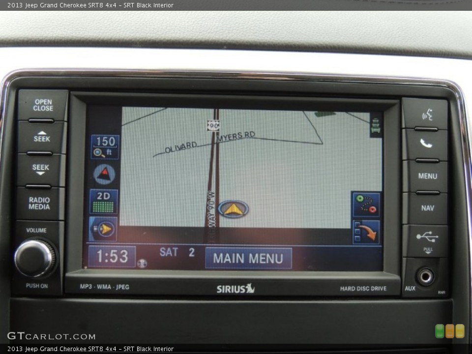 SRT Black Interior Navigation for the 2013 Jeep Grand Cherokee SRT8 4x4 #80649130