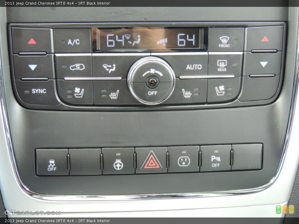 SRT Black Interior Controls for the 2013 Jeep Grand Cherokee SRT8 4x4 #80649150