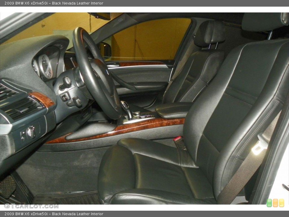Black Nevada Leather Interior Photo for the 2009 BMW X6 xDrive50i #80651282