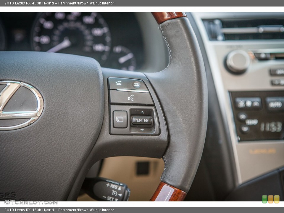Parchment/Brown Walnut Interior Controls for the 2010 Lexus RX 450h Hybrid #80651643