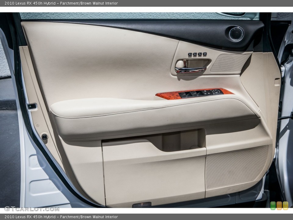 Parchment/Brown Walnut Interior Door Panel for the 2010 Lexus RX 450h Hybrid #80651748