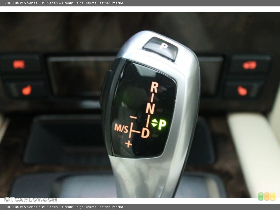 Cream Beige Dakota Leather Interior Transmission for the 2008 BMW 5 Series 535i Sedan #80652102