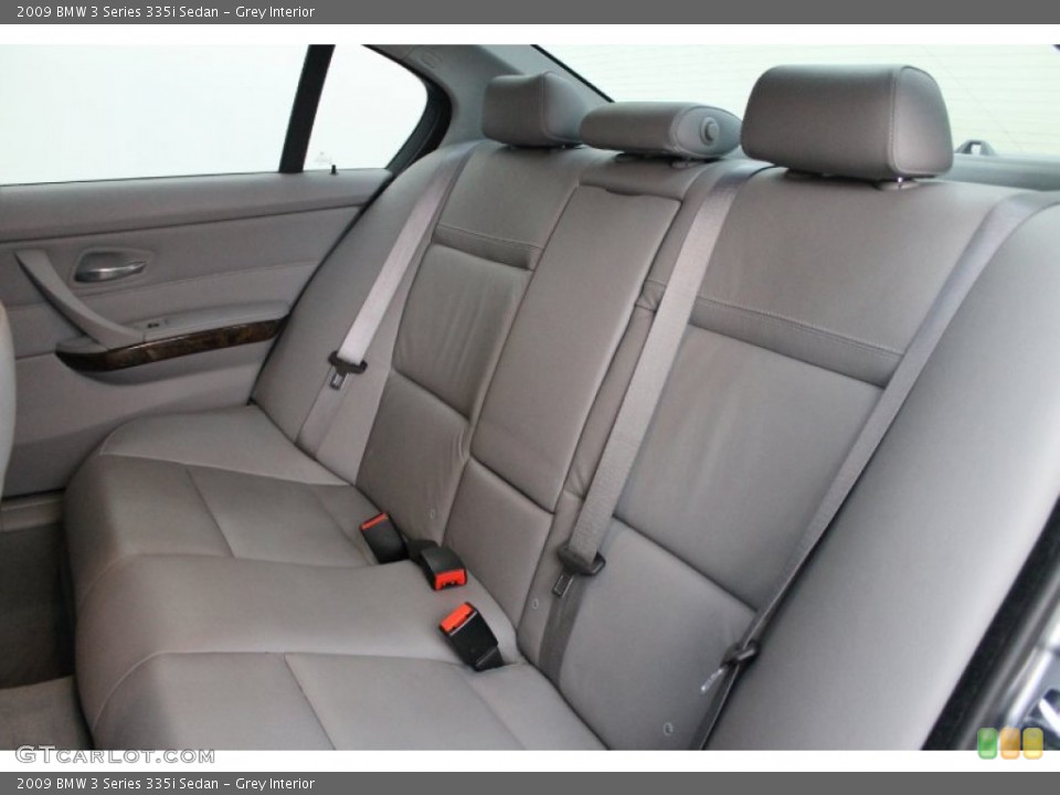 Grey Interior Rear Seat for the 2009 BMW 3 Series 335i Sedan #80652714